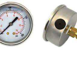 Манометр осевой глицериновый