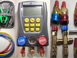 Манометрическая станция цифровая щупы, инжектор, коннекторы, шланги