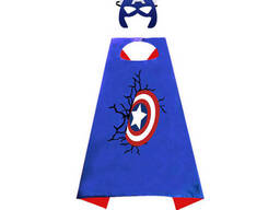 Маскарадный плащ с маской Капитан Америка 2 9061 70х70 см