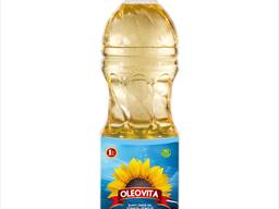 Масло подсолнечное рафинированное ТМ "OLEOVITA" 1л.