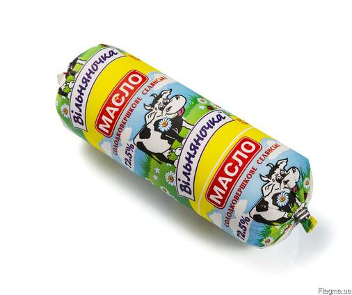 Масло сладкосливочное "Селянское" 72,5% в батонах по 500 г