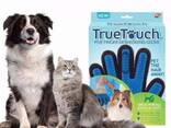Массажная перчатка для собак true touch, Перчатка для вычесывания кошек и собак и. ..