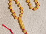 Матовые мусульманские янтарные четки, чотки із натурального матового бурштину - фото 2