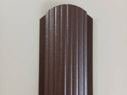 Штакет для забора nёмно коричневого цвета Ral-8019, евроштакетник матовый цена