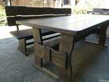 Стіл, лавка з дерева Житомир - фото 1
