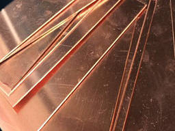 Полоса медная, шина медь, марка М1 М2 мягкая и твердая