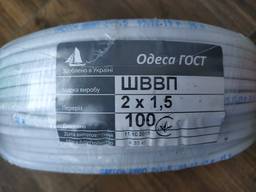 Медный кабель шввп 2*1,5 производства Одесса Гост, в Одессе
