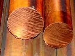 Круг медный, пруток ф 14х3000 мм М1 М2 (мягкий твёрдый птв)