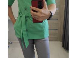 Медичний костюм м*ятно сірий