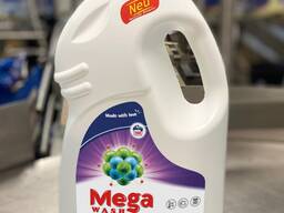 Mega Wash COLOR 4L Гель для прання кольорових речей із професійною формулою видалення пл