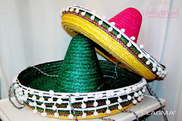 Сомбреро и пончо для мексиканской вечеринки напрокат — Оказание услуги ...