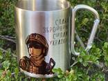 Металічні чашки з карабіном, кружки, горнятко - фото 3