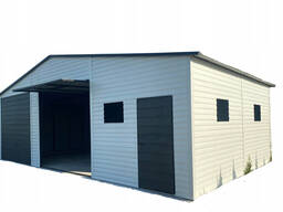 Металлический гараж 11х6 , белый