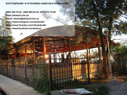 Металлоконструкции, терраса, навесы, терраса для дома