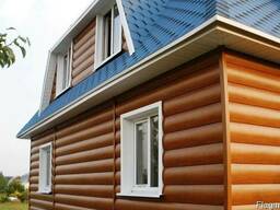 Металлосайдинг блок-хаус "вишня"