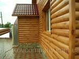 Металлосайдинг сруб имитация под дерево сосна Китай 0,4. .. - фото 1