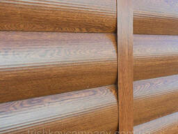 Металлический сайдинг 370 мм блок-хаус золотой дуб China. ..