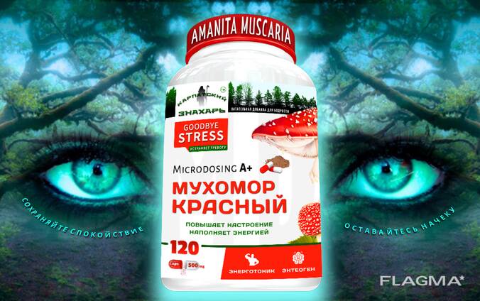 Микродозинг Красного Мухомора в капсулах 〉Купить в Украине гриб энтеоген Amanita Muscaria