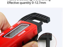 Микрометр цифровой / толщиномер электронный 0-12,7мм (красный)