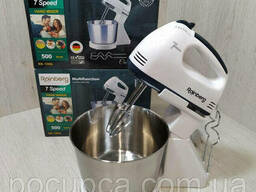 Миксер ручной Rainberg RB-1006 с металлической чашей, 500Вт