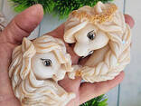 Мило ручної роботи Кінь Цариця беж - фото 2