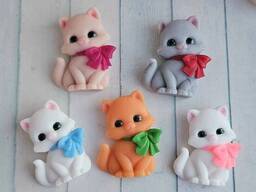 Мило ручної роботи котик з бантом