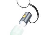 Мини LED фонарик карманный брелок Hoco Type-C to LED light adapte. Grey - фото 2