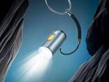 Мини LED фонарик карманный брелок Hoco Type-C to LED light adapte. Grey - фото 3