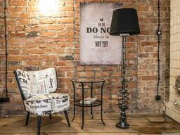 МИнималистский светильник в индустриальном стиле. Металлич