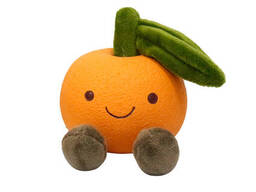 Misoko&CO Іграшка для собак, апельсин, латекс, помаранчевий, 11 см