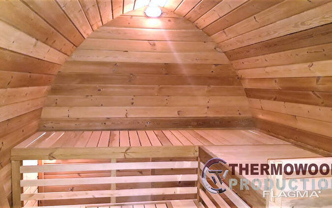 Мобильная баня 12 метров в стиле Викинг под ключ. Outdoor Sauna Viking