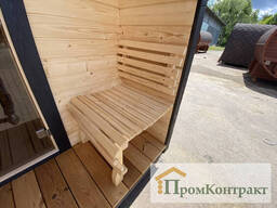 Мобильная баня бочка в стиле Иглу 2.2х3.5м. Outdoor POD Sauna Igloo