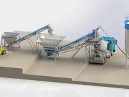 Мобільний бетоний завод GPB-60 (60м3) , БЗУ, бетонный завод