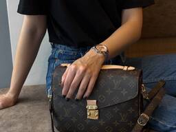 Модна крос-боді сумка жіноча Louis Vuitton Super Pochette Brown Bag TR00013