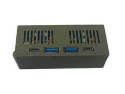 Модуль з корпусом зарядки з підтримкою QC3.0 PD, 4 канали 90W USB-C Type-A DC XT60E-M