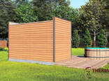 Modular sauna 4.0x2.3m Gartensauna-9 Thermowood Production turnkey from the manufacturer - фото 3