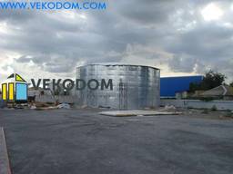 Модульная емкость 3000 м3. Пожарный стальной резервуар рвс.
