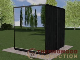 Модульная сауна VIP CUBE 2,7х2,4м от производителя Thermowood Production