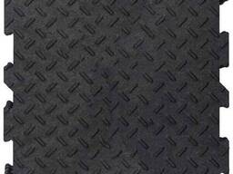 Модульне підлогове покриття Alpha Tile рифлене 30х30 см чорне 10 шт