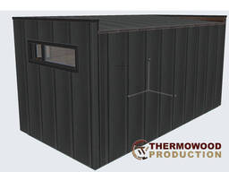 Модульно-каркасная сауна 4,8×2,5м Gartensauna-48 от производителя Thermowood Production