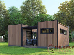 Модульный дом-баня 7,0х5,0м Sauna House 12 под ключ от производителя Thermowood Production