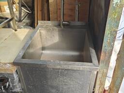 Мойка одинарная двойная со столом бу новые