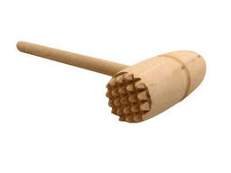 Молоток для отбивания мяса круглый деревянный 28.5 см