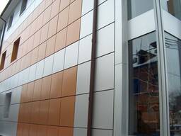 Монтаж фасаду з композиту харків