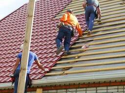 Монтаж крыши из металлочерепицы