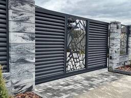 Монтаж откатных ворот