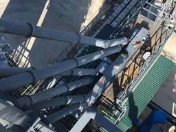 Монтаж зернових самопливів