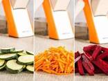 Мультислайсер для овощей ручной Brava Spring Slicer вертикальная овощерезка с бордовым. .. - фото 3