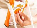 Мультислайсер для овощей ручной Brava Spring Slicer вертикальная овощерезка с бордовым. .. - фото 2