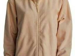 Флисовая кофта мужская, цвет песочный. Нанесение логотипов